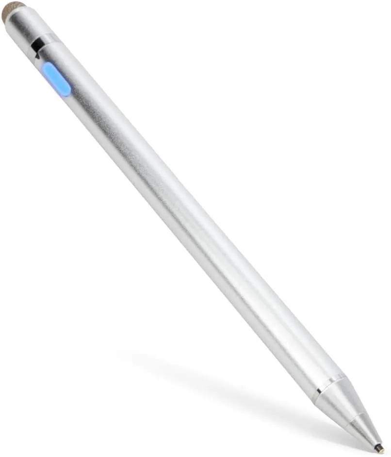 BoxWave Stylus Pen Compatible with Microtouch IC-215P-AW2-W10 (21.5 in) - AccuPoint Active Stylus, Electronic Stylus with Ultra Fine Tip - Metallic Silver