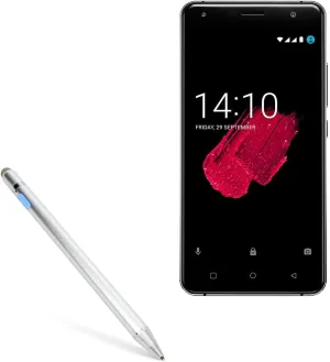 BoxWave Stylus Pen Compatible with Prestigio Muze D5 LTE - AccuPoint Active Stylus, Electronic Stylus with Ultra Fine Tip - Metallic Silver
