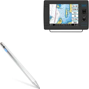 BoxWave Stylus Pen Compatible with Si-Tex NavPro 1200F - AccuPoint Active Stylus, Electronic Stylus with Ultra Fine Tip - Metallic Silver