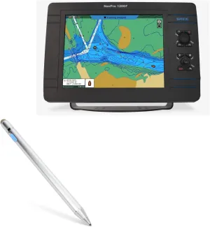 BoxWave Stylus Pen Compatible with Si-Tex NavPro 900F - AccuPoint Active Stylus, Electronic Stylus with Ultra Fine Tip - Metallic Silver