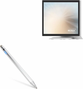 BoxWave Stylus Pen Compatible with Microtouch DT-170P-M1 (17 in) - AccuPoint Active Stylus, Electronic Stylus with Ultra Fine Tip - Metallic Silver