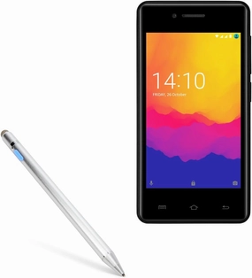 BoxWave Stylus Pen Compatible with Prestigio Wize YA3 - AccuPoint Active Stylus, Electronic Stylus with Ultra Fine Tip - Metallic Silver