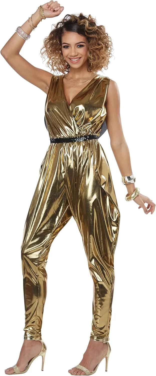 California Costumes Women's 70’S Glitz N Glamour - Adult Costume Adult Costume, Gold, Small