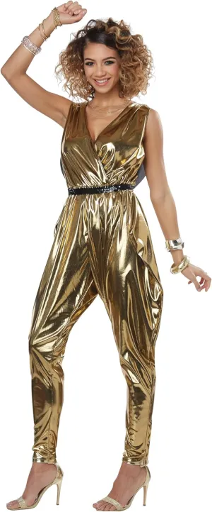 California Costumes Women's 70’S Glitz N Glamour - Adult Costume Adult Costume, Gold, Small