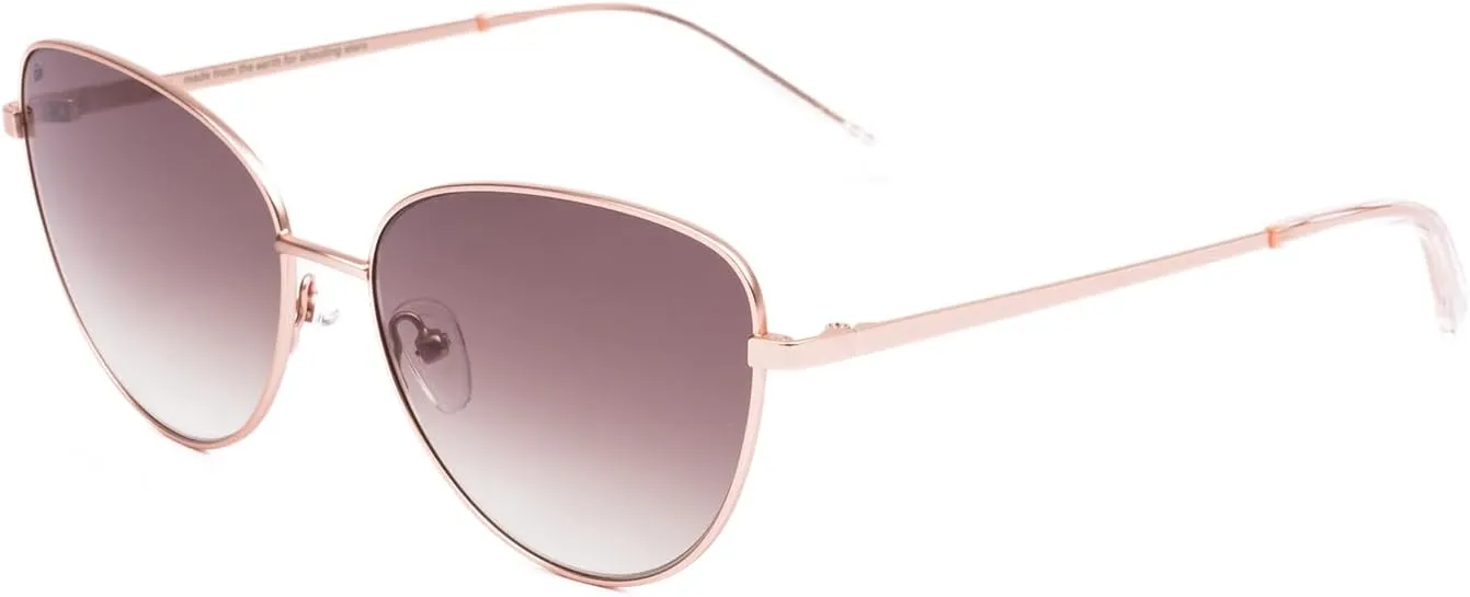 Candi Womens Retro Cateye Polarized/Non-Polar Sunglasses Metal Designer Fashion Ladies Festival Sun Glass UV 100
