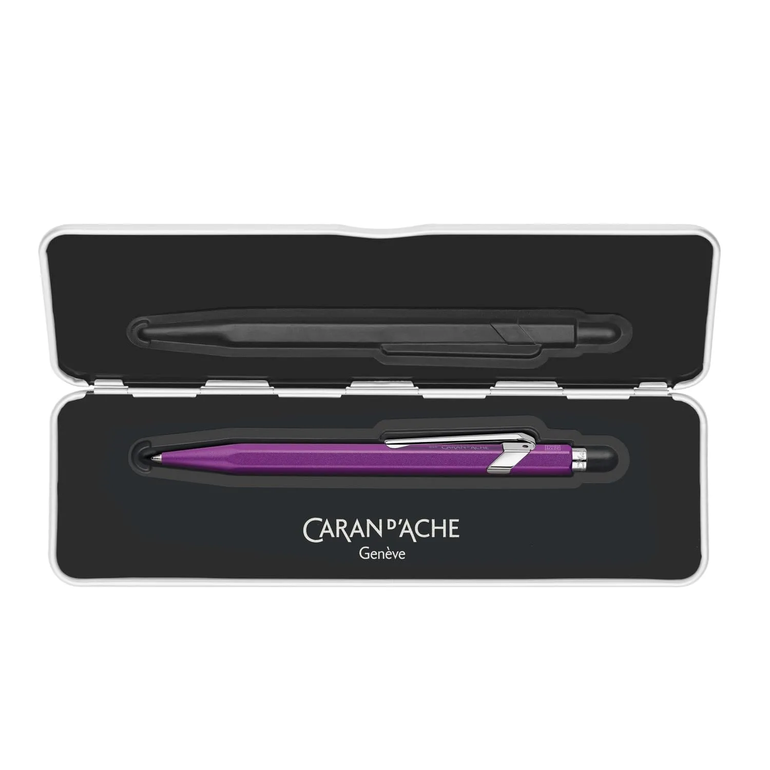 CARAN D'ACHE NF0849-605 Caran d'Ache Ballpoint Pen, Oil-based, 849 Color Matte X, Violet, Genuine Imported