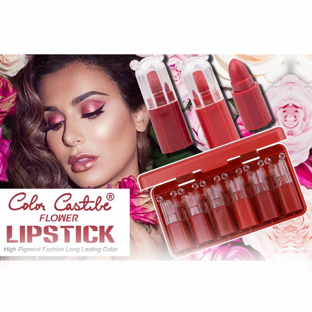 Castle 6) of Special offer Luxurious touch (Pack Flower Color Matte Lipstick