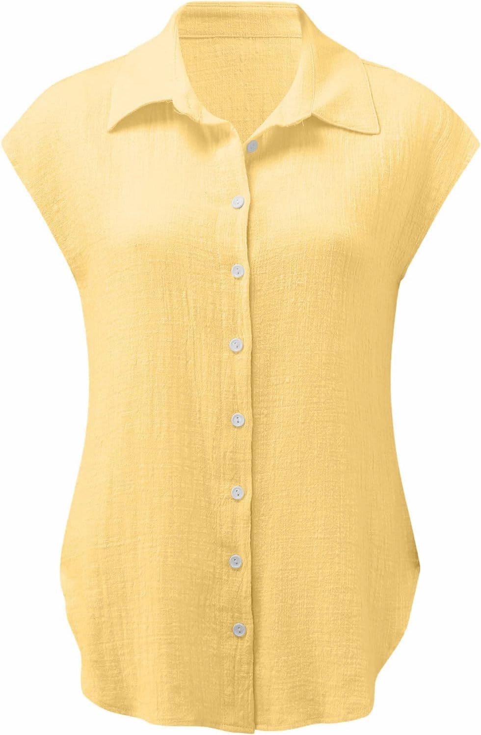 Ceboyel Women 2024 Causal Summer Tops Button Down Shirts Blouses Gauze Shirt Tunic Dressy Trendy Vacation Ladies Clothing