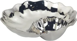 Certified International Silver Coast Chip & Dip Server 12" x 2.5", Multicolor