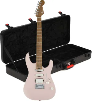 Charvel Pro-Mod DK24 HSS 2pt cm – Satin Shell Pink, Gator GTSA-GTRELEC Case Bundle