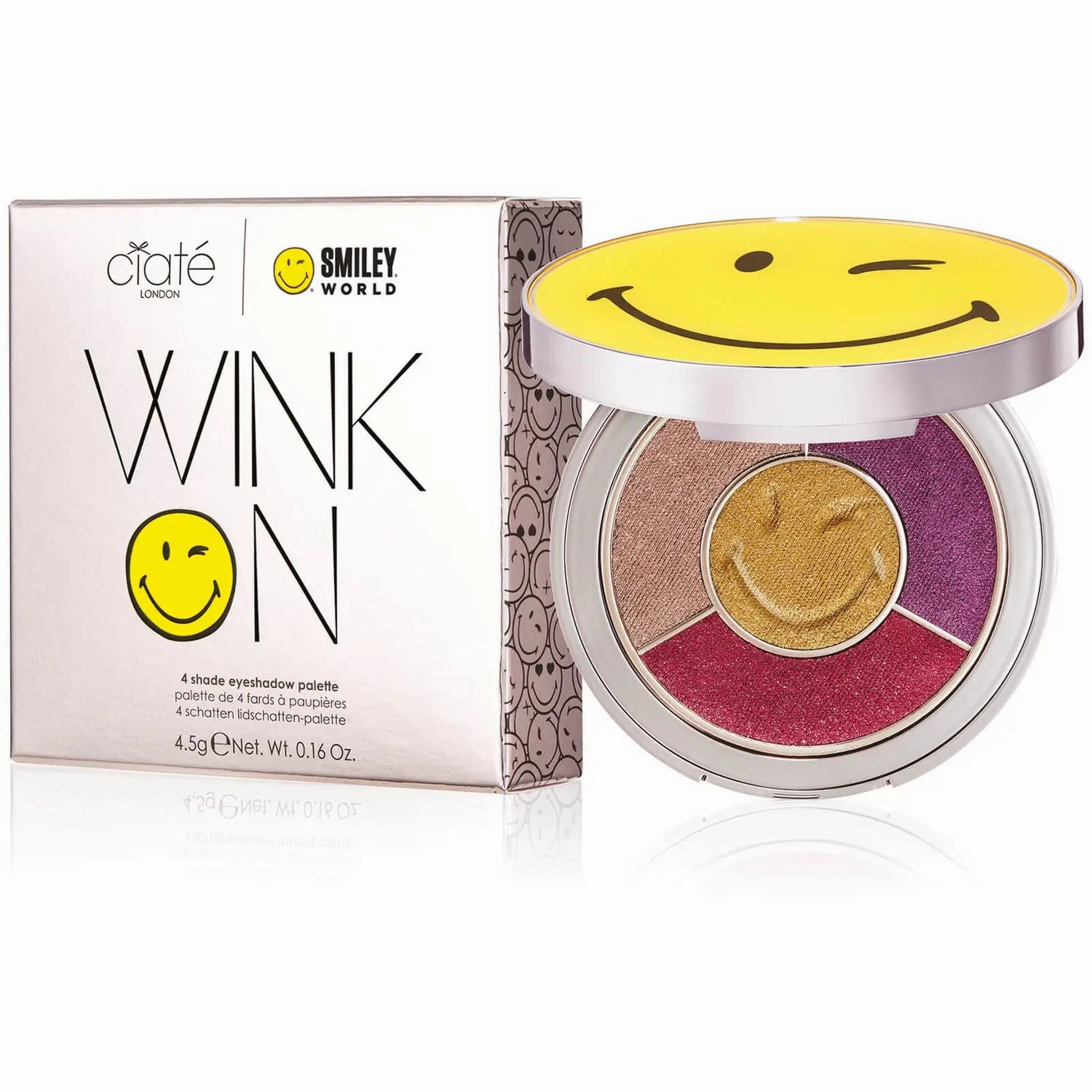 Ciate London Smiley world Wink on 4 Shade eyeshadow palette - 4.5g