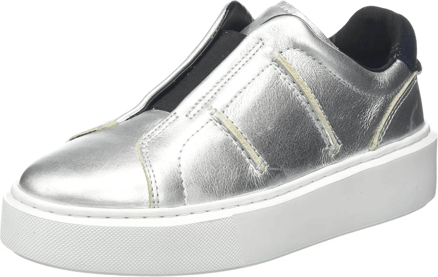 Clarks Women's Hero Lite Trainers, Metallic Silver, 5 Women