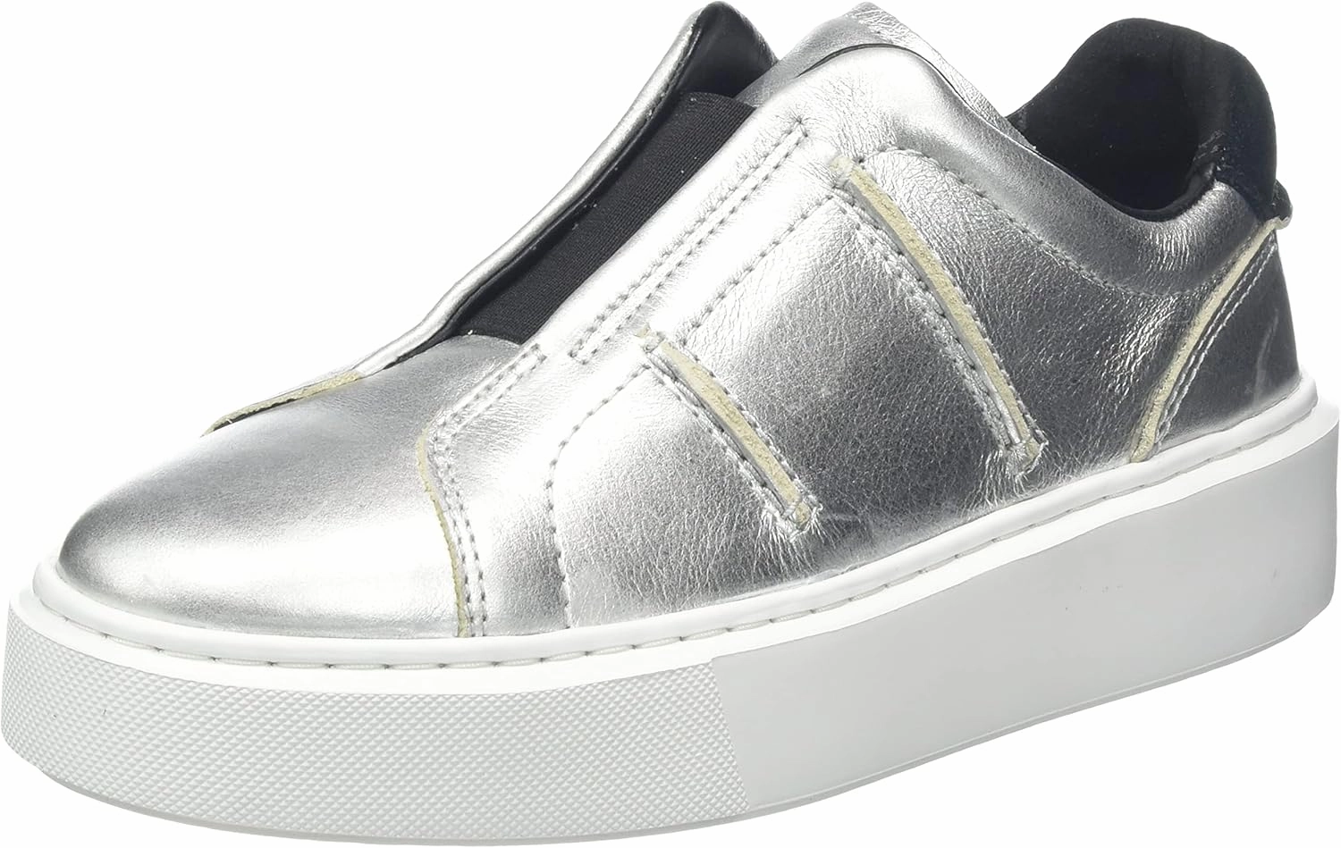 Clarks Women's Hero Lite Trainers, Metallic Silver, 5 Women