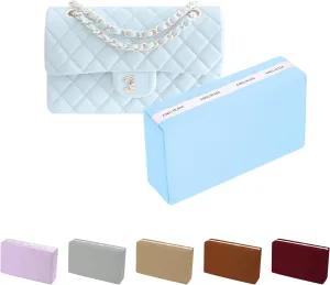 Classic Flap Medium25 Pillow Insert, Lightweight Bag Shaper Compatible with Chanel Classic Flap Bag, Soft Purse Inner Pillow with Memory Foam for Handbag Storage(Celeste, CF Medium)