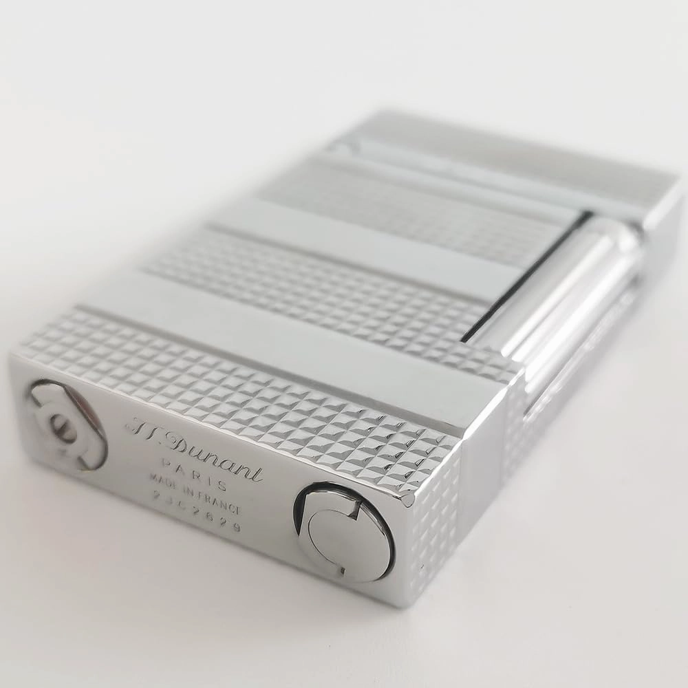 Classic Metal Lighter, Clear Sound, Refillable, Lighter for Candles, Adjustable Soft Flame, Gift Collection for Men Dad Boyfriend Husband (Silver)