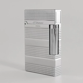 Classic Metal Lighter, Clear Sound, Refillable, Lighter for Candles, Adjustable Soft Flame, Gift Collection for Men Dad Boyfriend Husband (Silver)