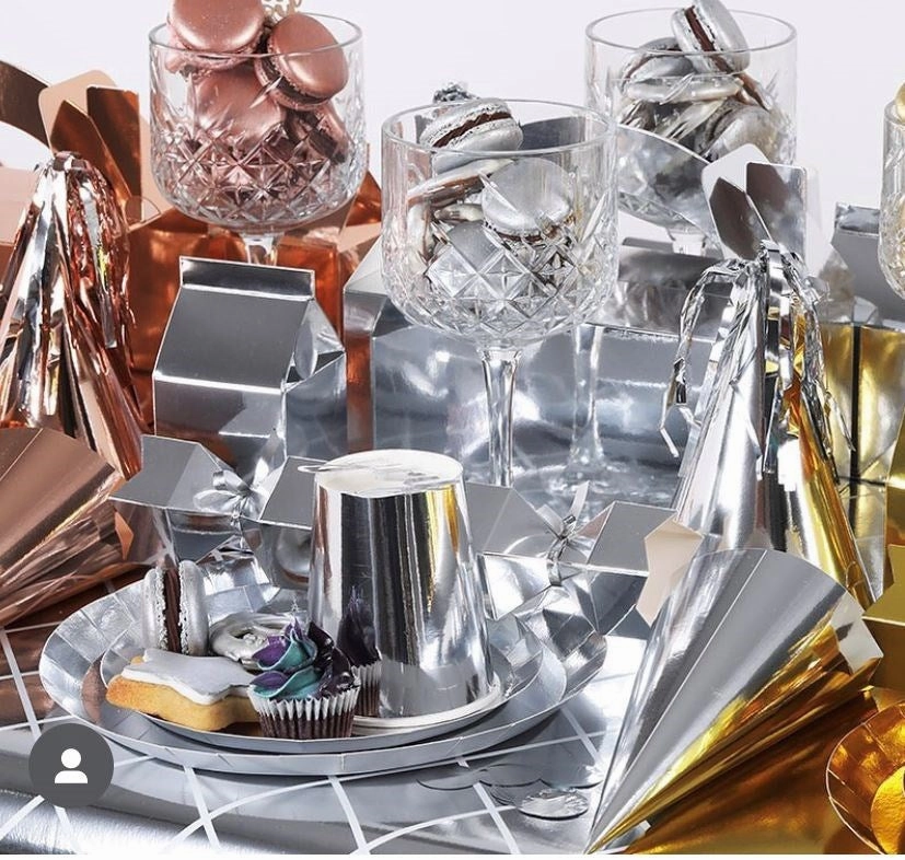 Classic Metallic Rose Gold Paper Milk Box (PK10)