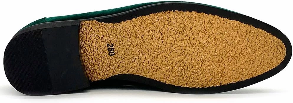 CMM Men's Metallic Penny Slippers Flats Velvet Loafers Slip-On Dress Plus Size Shoes Size 6-13