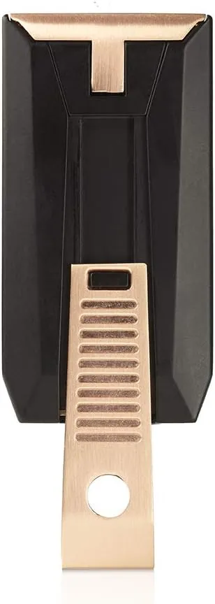 Colibri Slide Double-Jet Lighter - Matte Black   Rose Gold