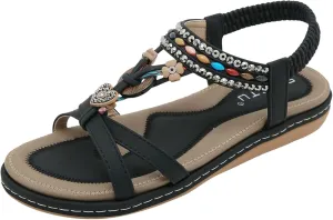 Comfortable Slip on Slide Sandals for Women Non Slip Casual Summer Beach Shoes Beach Non Slip Flat Sandals