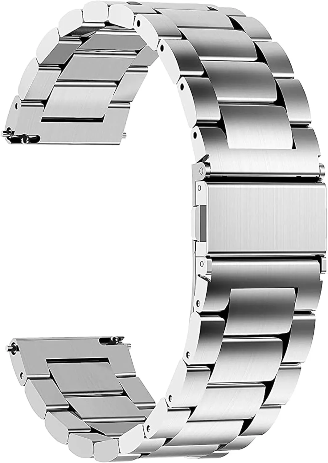 Compatible with SOUYIE Smart Watch Bands, Lamshaw 20mm, 22mm Quick Release Stainless Steel Metal Durable Replacement Strap Bracelet Compatible with SOUYIE T19, T56, T90, T98, P113, P109, P99, S47, SW7, SW-7, Q15 Pro, T49, T45S, HT, L1, HD11 Smart Watch