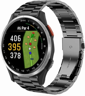 Compatible with Garmin Approach S44 Band, 20mm Quick Release Stainless Steel Metal Durable Replacement Strap Bracelet Compatible for Garmin Approach S50, S44, S42, S40 Smartwatch