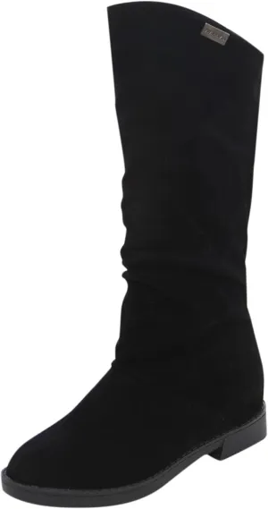 Cowboy Boots for Women Suede Wide Calf Cowgirl Boots Wide Calf Knee High Boots Classic Winter Autumn Warm Boots
