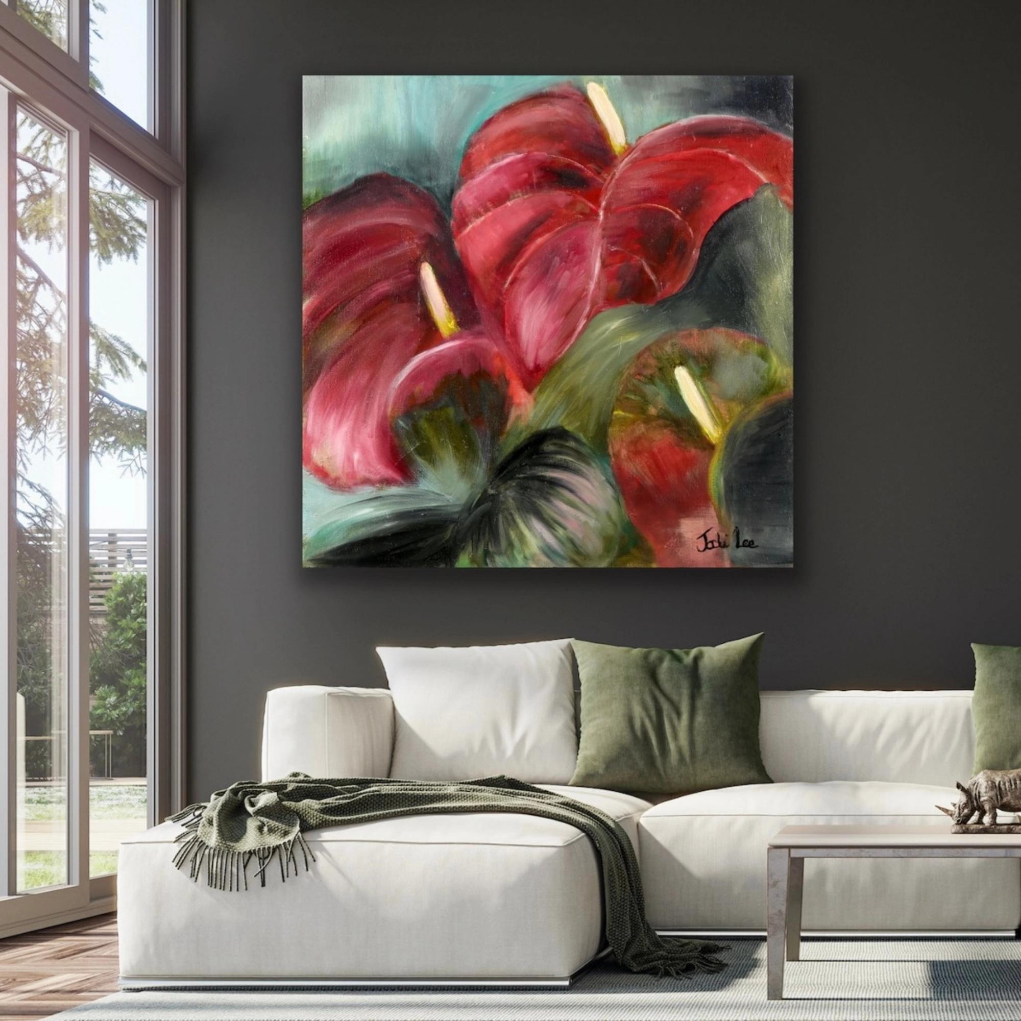 Crimson Blush Canvas Print