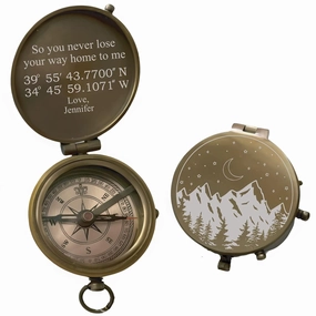Custom Engraved Working Compass For Groomsmen, Personalized Engraved Compass For Traveller, Vintage Style Working Compass, Personalized Wedding Keepsake Compass, Customized Engraved Compass For Dad