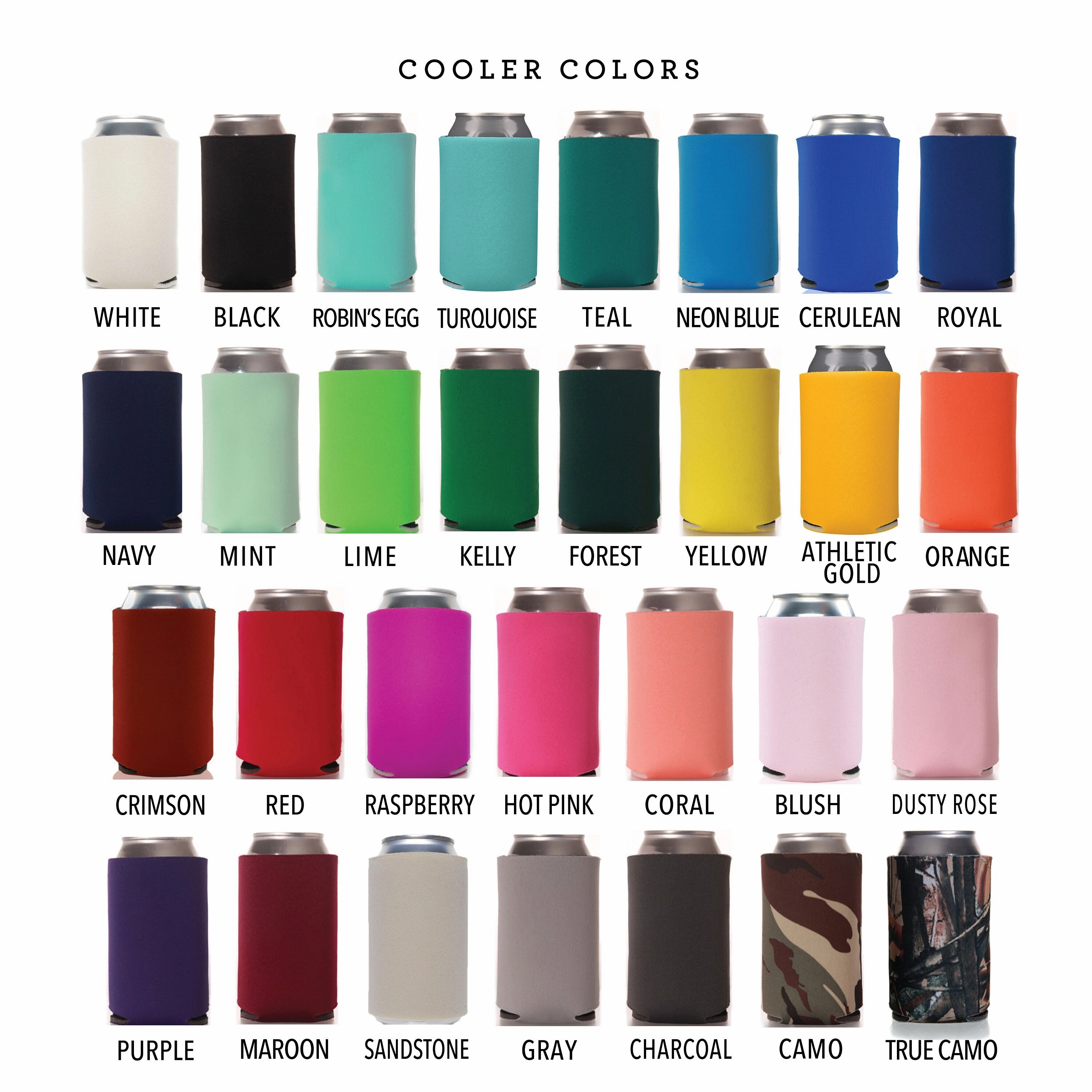Custom Tall Boy 16oz Wedding Can Cooler - Your Custom Design