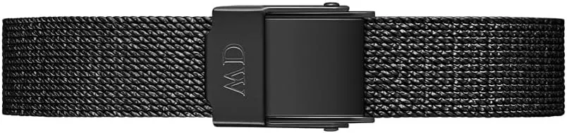 Daniel Wellington Quadro Ashfield Watch, Matte Black Mesh Bracelet, 20x26mm