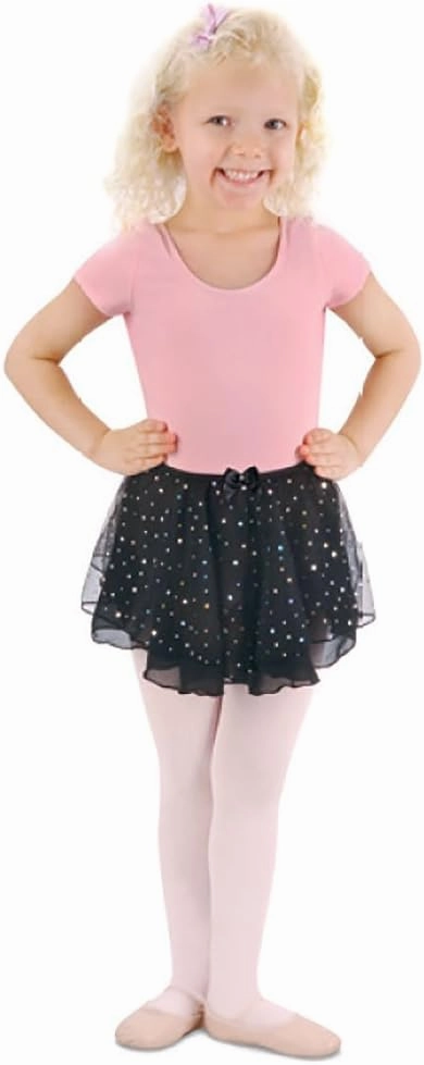 Danshuz Girl's Double Layer Hologram Skirt I/M BLACK