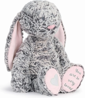 DEMDACO Isabella Bunny You are So Very Loved Soft Pink 12 inch Plush Fabric Figure Toy
