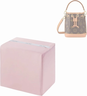 DGAZ Purse Pillow Insert for LV Nano Noe bags, Memory Foam, Silky Pillow Shaper for Luxury Handbags(Pink,Noe BB)