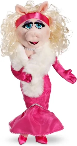 Disney Store Official Miss Piggy Plush Toy - Iconic 19-Inch Diva from The Muppets Collection - Glamorous & Detailed Design for Fans & Kids - Muppet Show Diva Collectible