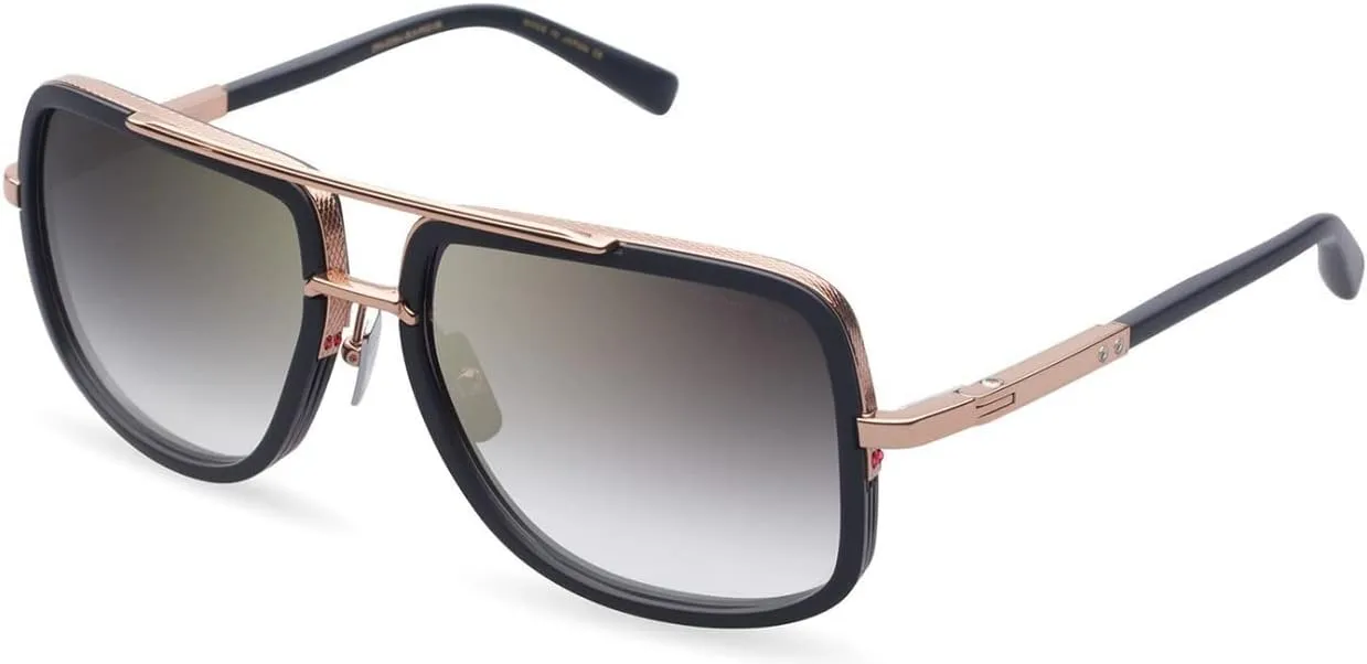 Dita DRX-2030-L-BLK-RGD-59-Z - Mach-One Sunglasses Matte Black-Rose Gold w/Dark Grey to Clear - Gold Flash - AR 59mm
