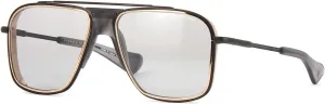 Dita INITIATOR DTS116-58-03 Sunglasses Black Iron - Rose Gold lens rims - Matte Crystal Grey w/Medium Grey - AR Lens 58mm