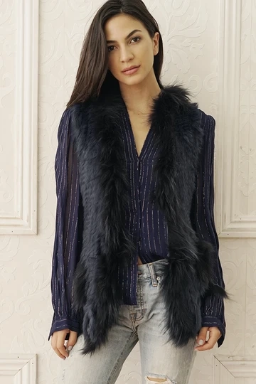 Dolce Cabo fur vest # 4545 4 colors