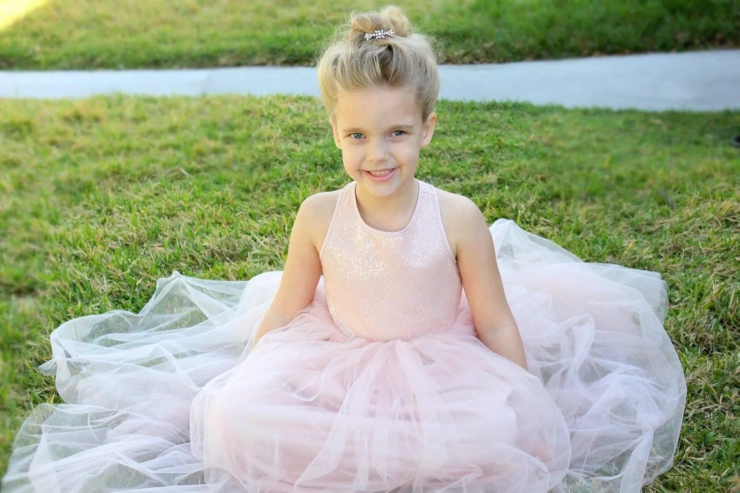 ekidsbridal Crossed Straps A-Line Junior Flower Girl Dresses Pageant Dress Ball Gown 177
