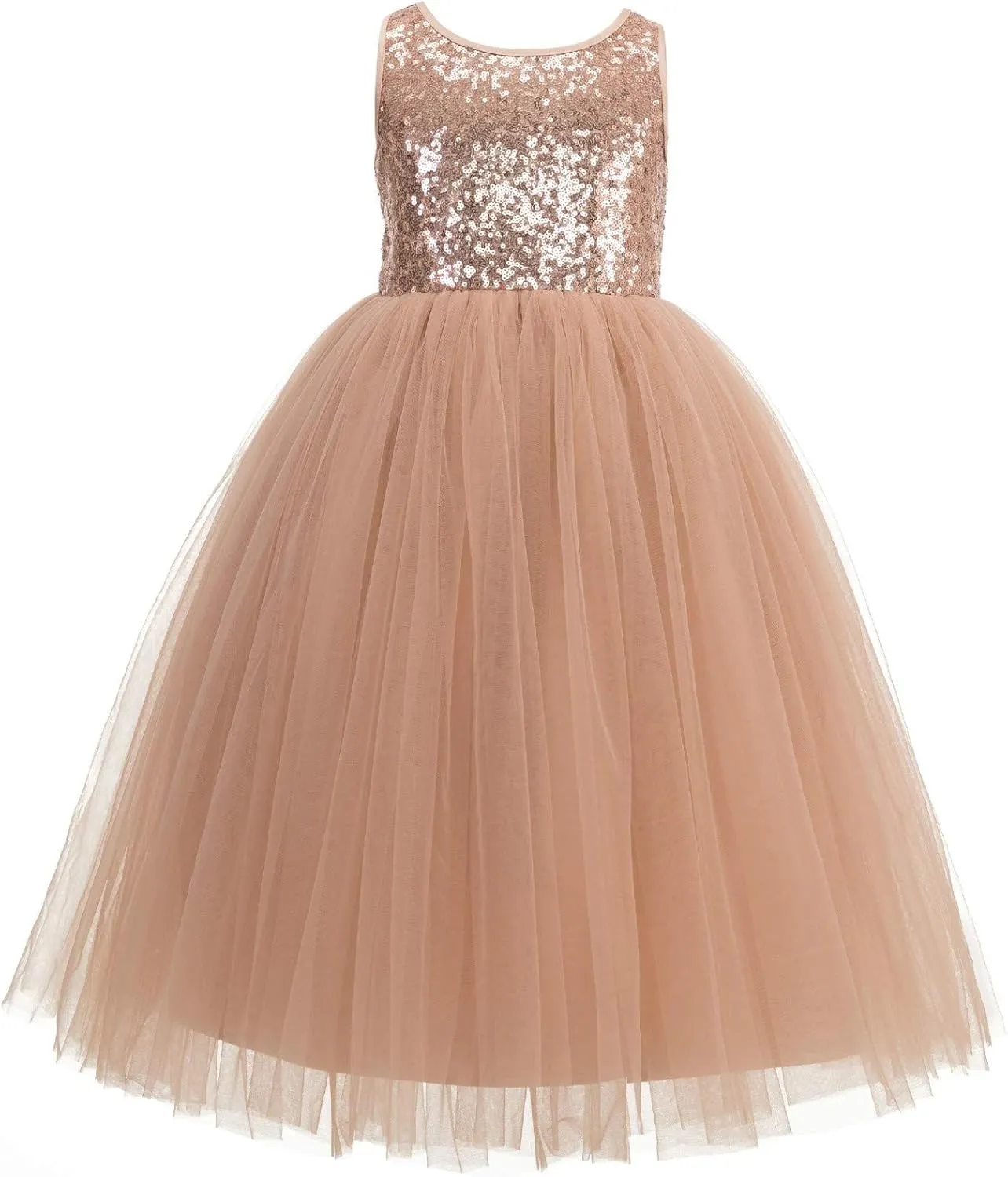 ekidsbridal Crossed Straps A-Line Junior Flower Girl Dresses Pageant Dress Ball Gown 177