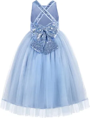ekidsbridal Crossed Straps A-Line Junior Flower Girl Dresses Pageant Dress Ball Gown 177