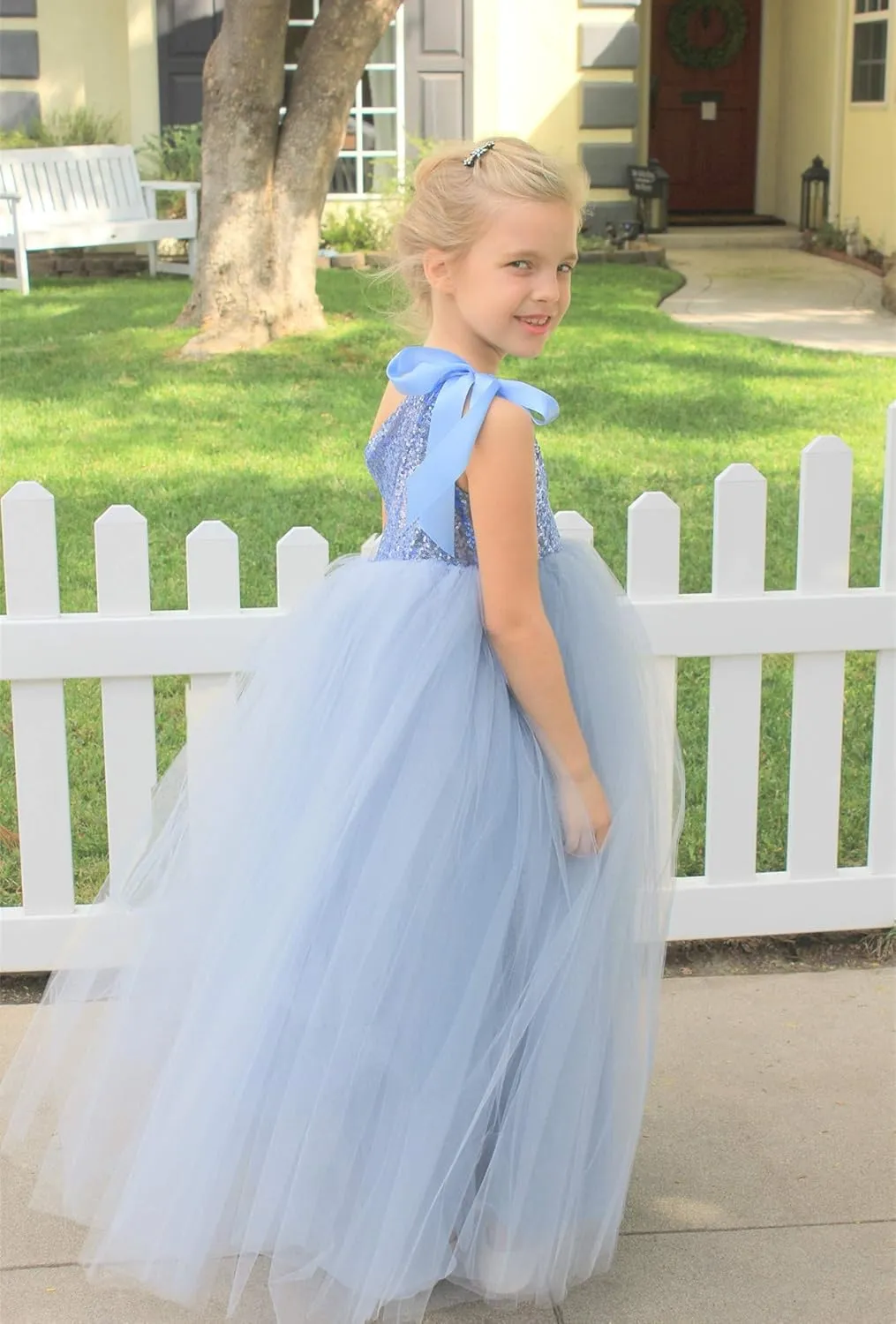 ekidsbridal One-Shoulder Sequin Tutu Flower Girl Dress Corset Dress Wedding Pageant Dresses Ball Gown Tutu Dresses