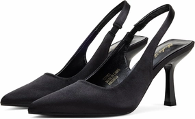 Elisabet Tang 3.14 in Trendy Slingback Stiletto Pumps for Women - Sexy Slip on Pointed Closed Toe mid High Heels Daily Party Office