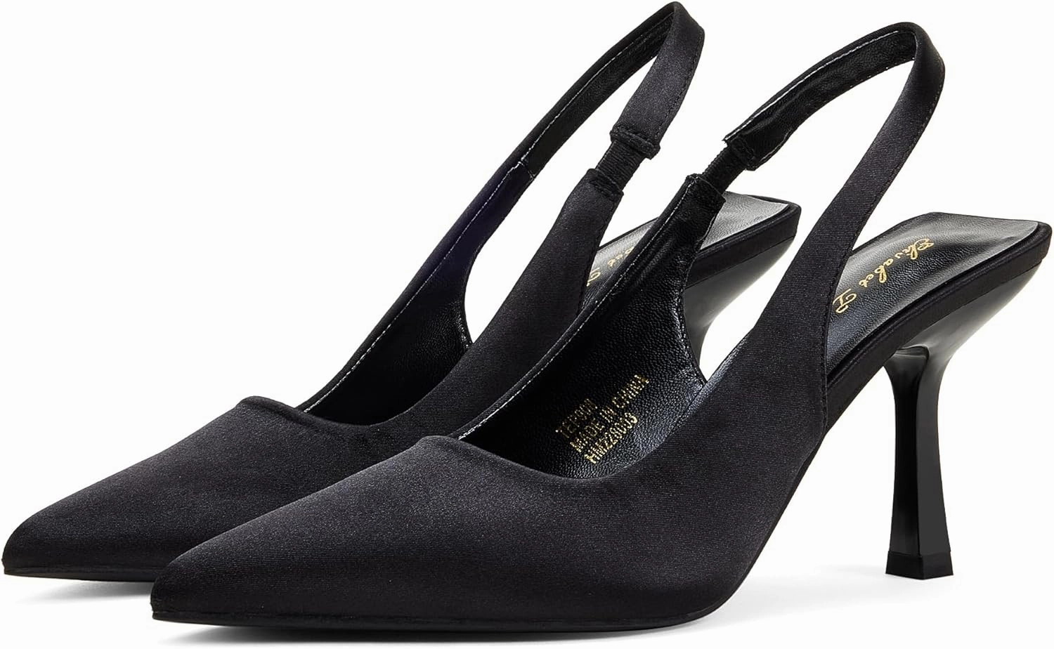 Elisabet Tang 3.14 in Trendy Slingback Stiletto Pumps for Women - Sexy Slip on Pointed Closed Toe mid High Heels Daily Party Office