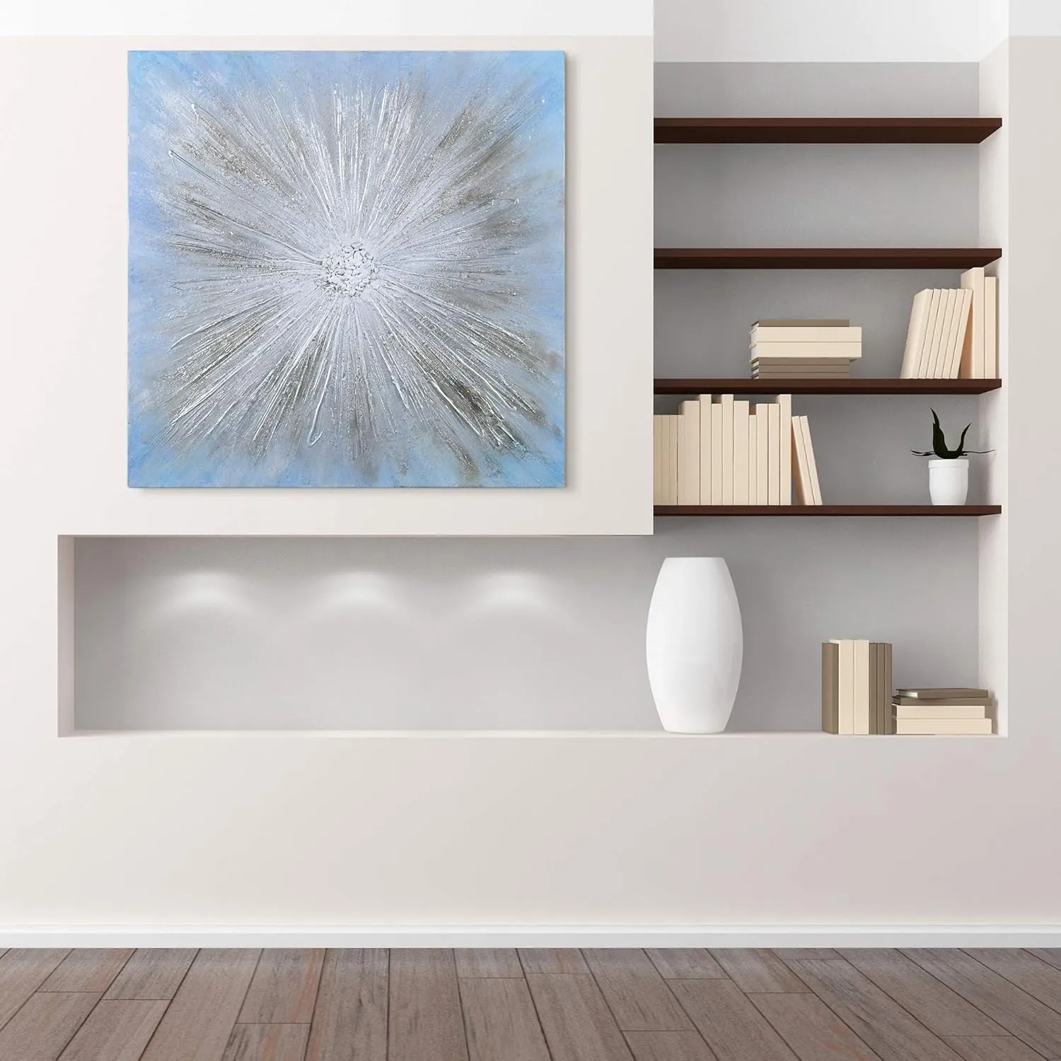 Empire Art Direct Abstract Wall Art Textured Hand Painted Canvas by Martin Edwards, Unframed, 36" x 36", Supernova