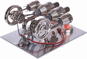 Engine Model Kits, Stirling Engine Kit for Adults, Stirling Engine Motor Model Educational Physics Experiment Generator STEM Model