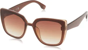 essica Simpson Women's J6214 Oversized Cat Eye Square Sunglasses