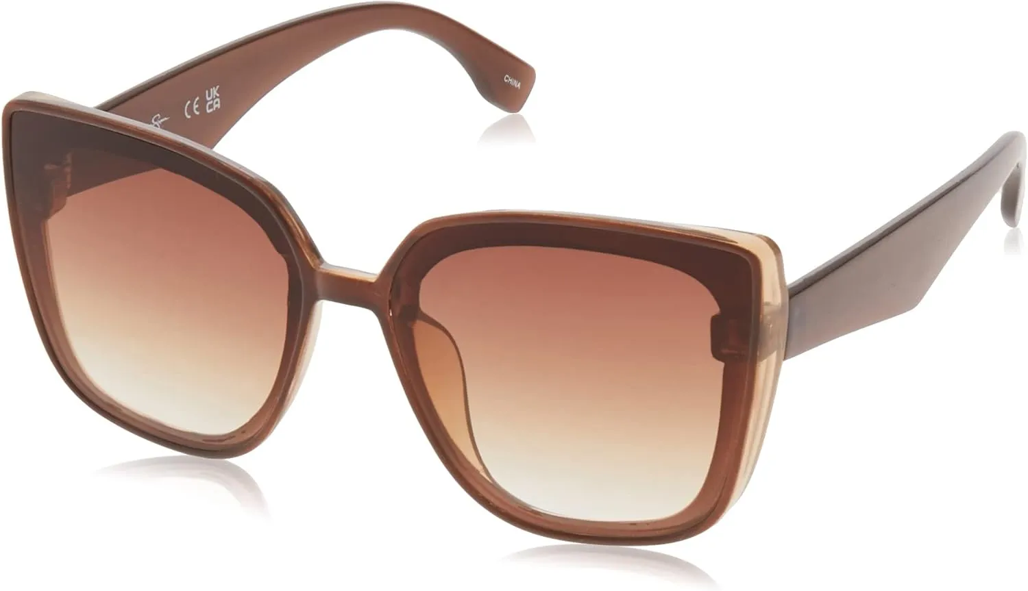 essica Simpson Women's J6214 Oversized Cat Eye Square Sunglasses
