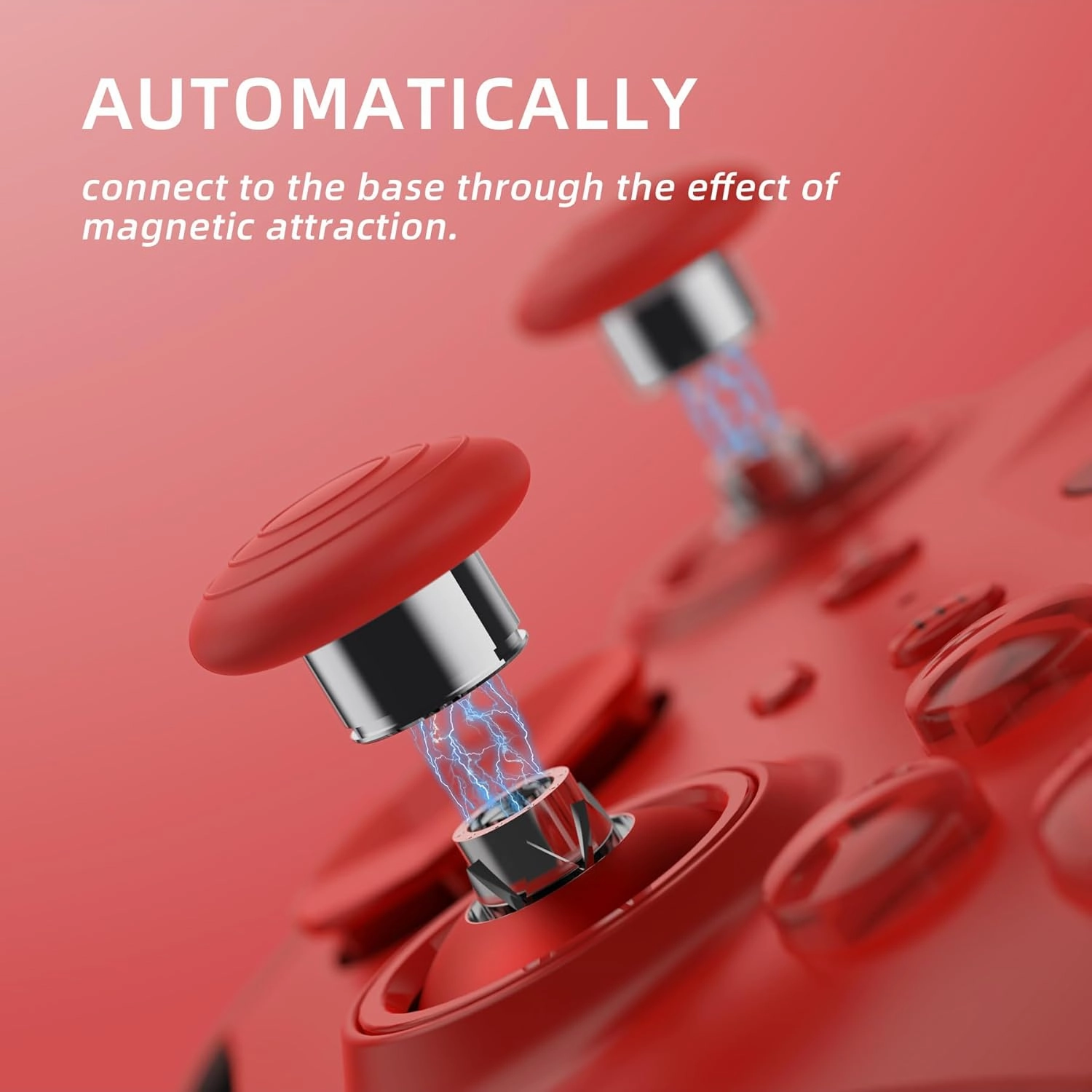 eXtremeRate 13 in 1 Component Pack Kit for Xbox Elite Series 2 Controller, 6 Metal Thumbsticks & Tool, 2 D-Pads, 4 Paddles for Xbox Elite Series 2 Core Controller - Scarlet Red & Metallic Silver