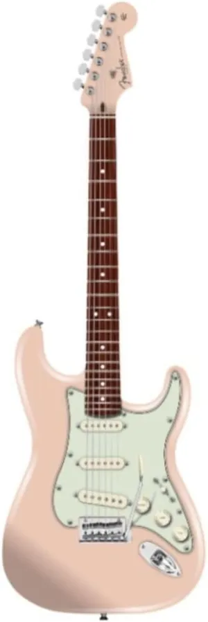 Fender Limited Edition American Professional II Stratocaster 6-String Right-Handed Electric Guitar with Alder Body and Rosewood Fingerboard (Shell Pink)